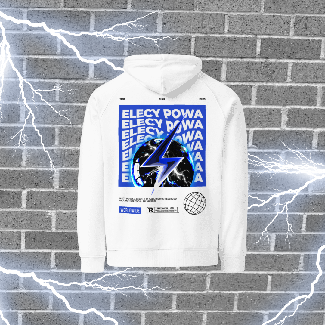 SHOCK WHITE HOODIE